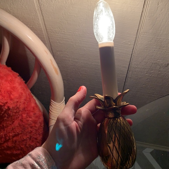 Vintage Brass Pineapple lamp - Picture 5 of 9